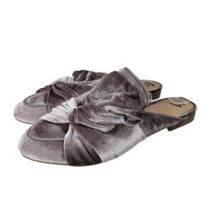 A New Day Lavender Holland Velvet Mules Flats Size 8 Women